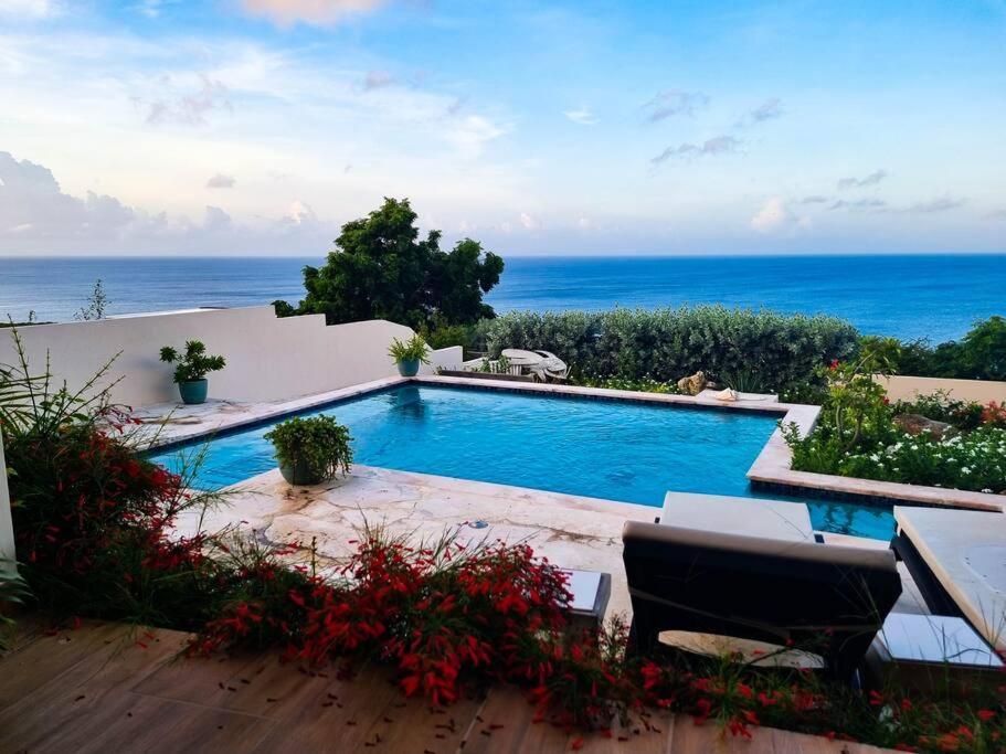 Villa With Pool And Sea View Fontein Extérieur photo